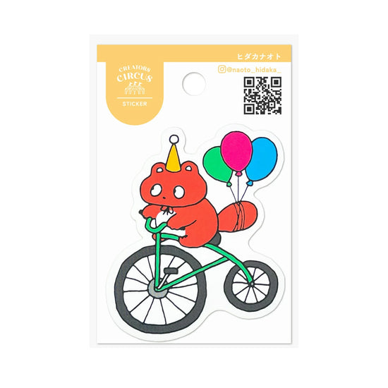 [Naoto Hidaka] Creators Circus collab x Tanuki Bicycling decal sticker