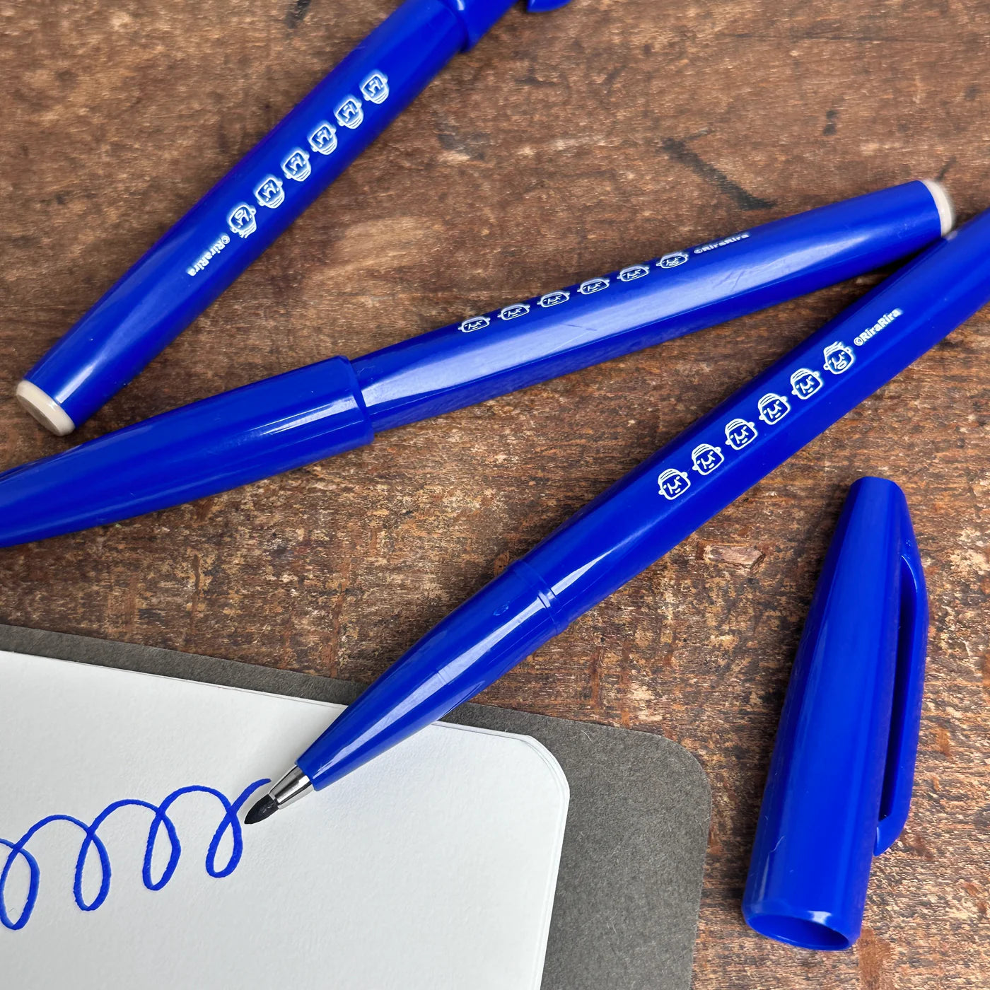 [RiraRira Hanko] Uncle Iwai Blue Sign Pen