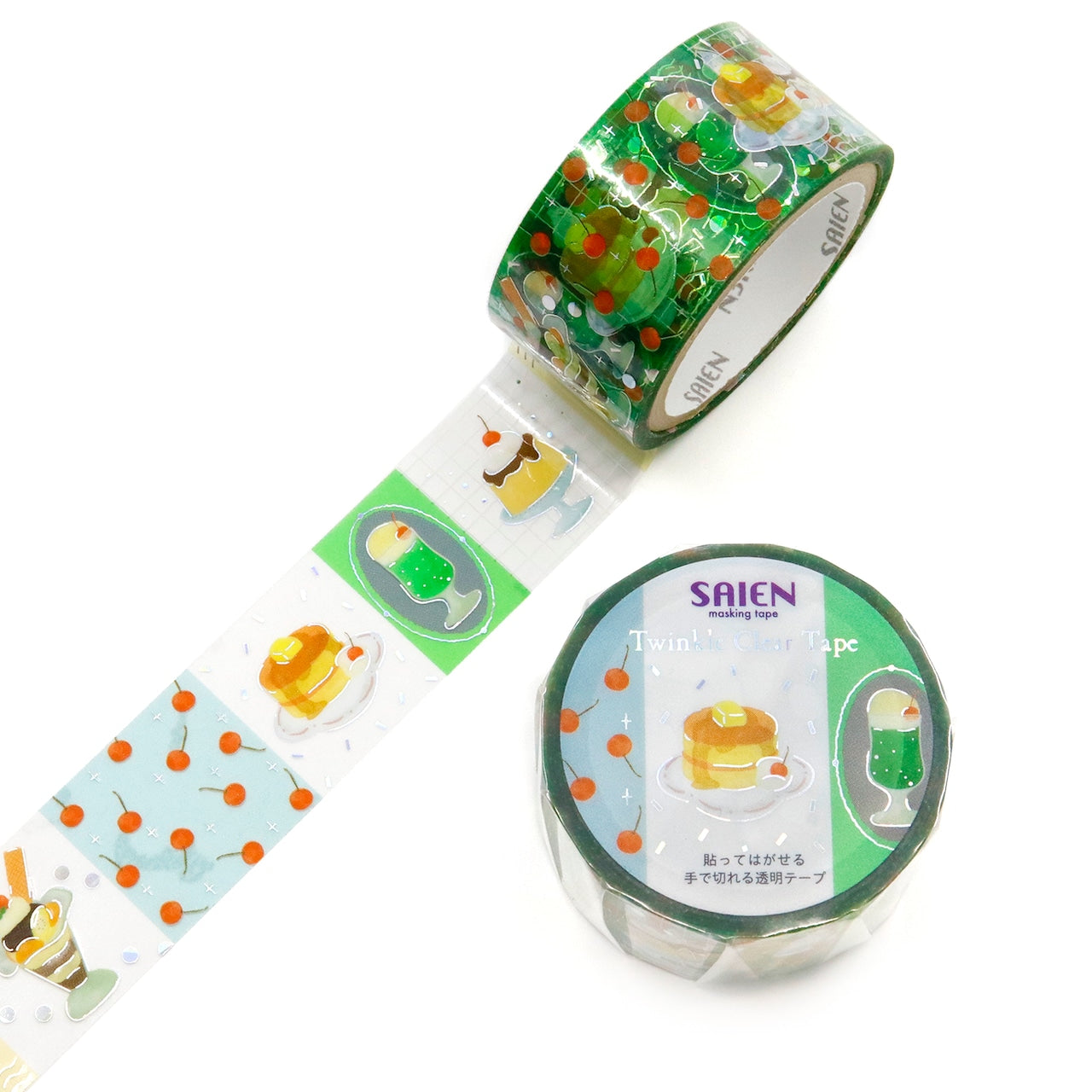 [SAIEN] Cafe Cherry 🍒 • Twinkle series Clear Tape