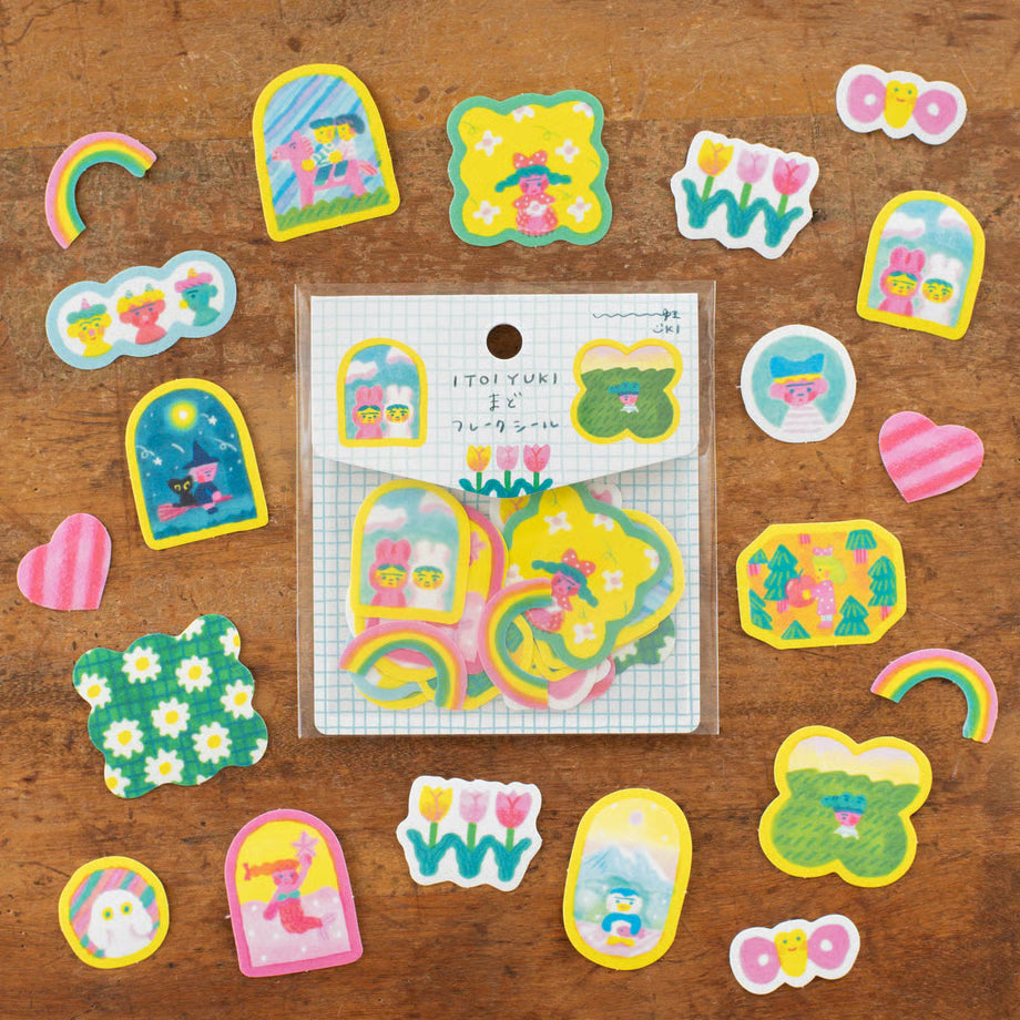 [Tegamisha] ITOI YUKI · Window Flake Stickers