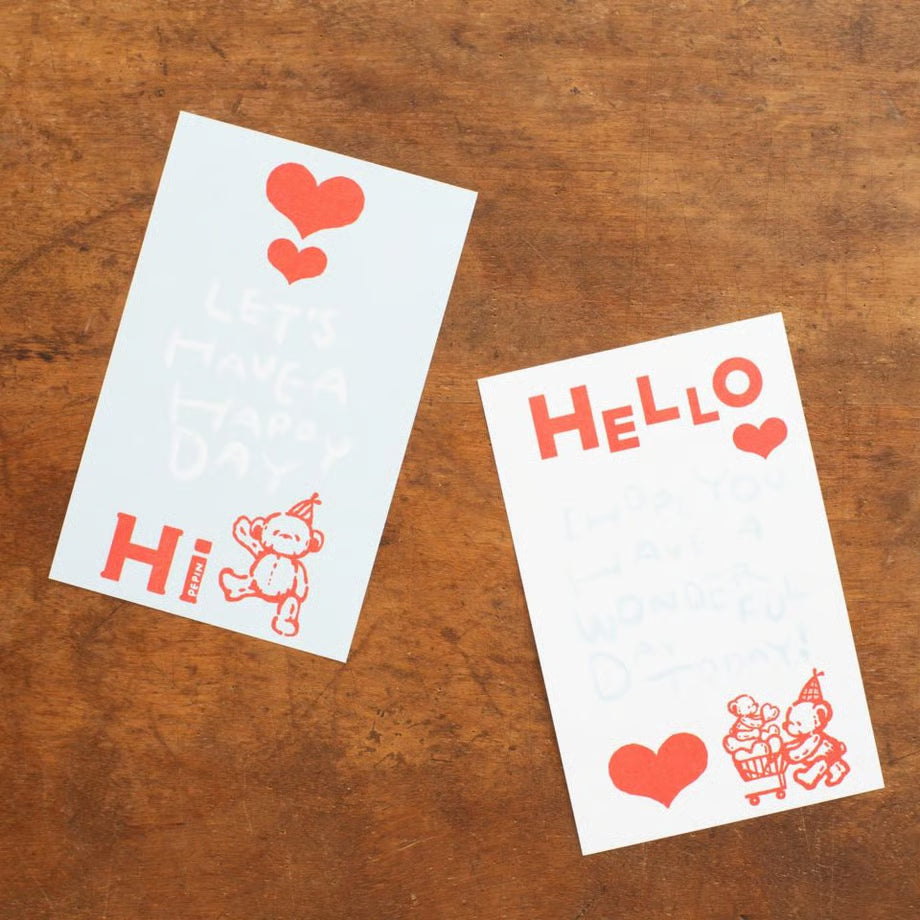 [Tegamisha] PEPIN · Bear & Hi Hello! Pocket Memo Pad