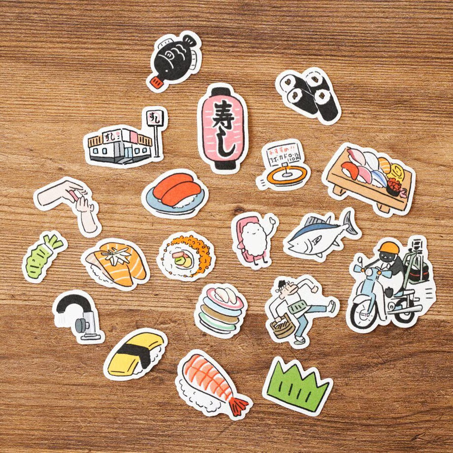 [Tegamisha] Masao Takahata · Sushi Flake Stickers