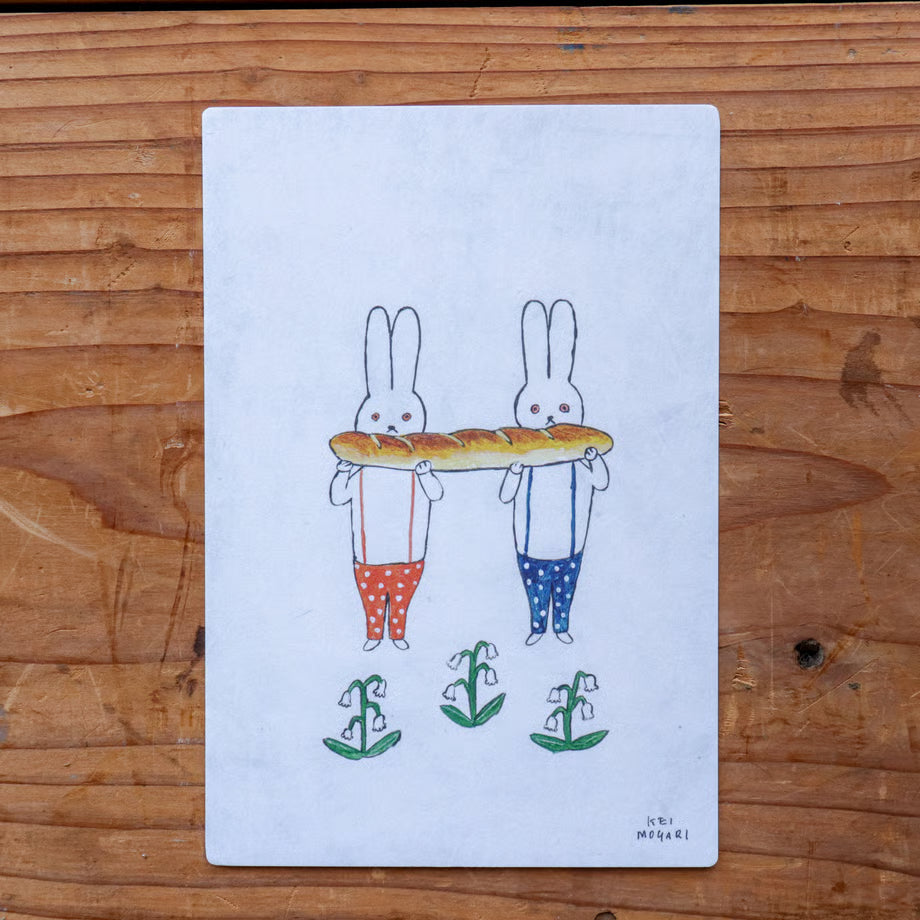 [Tegamisha] Kei Mogari · The Rabbit Bakery Opens at 10am postcard