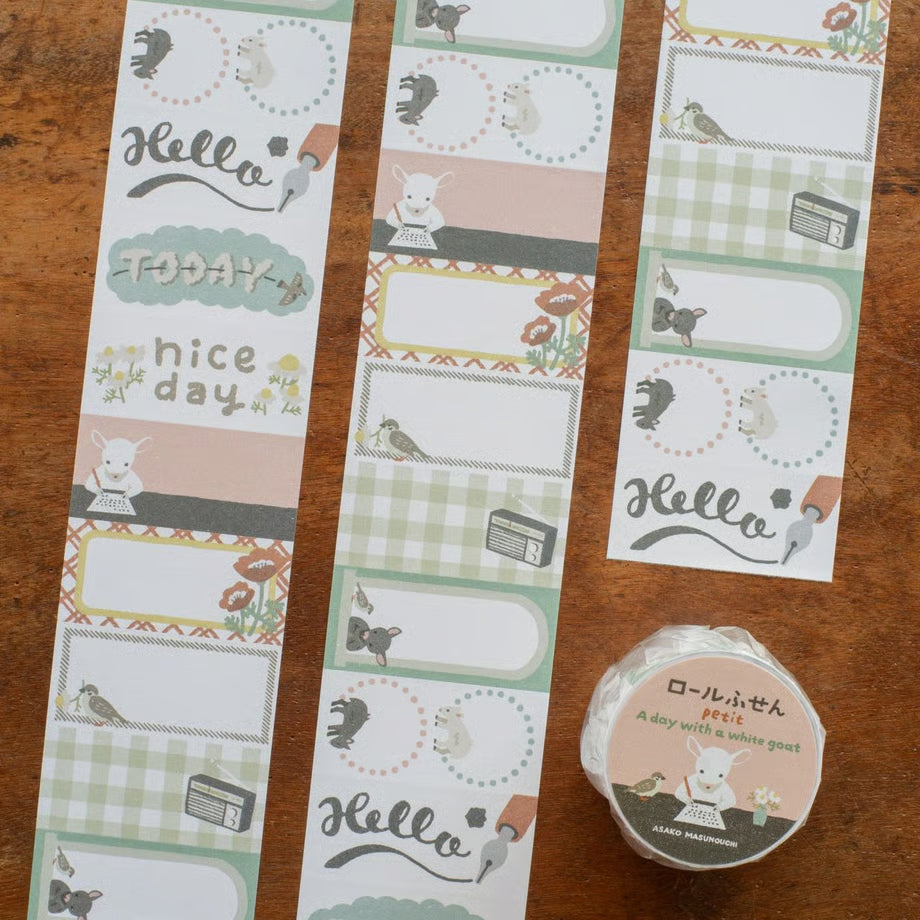 [Tegamisha] Asako Masunouchi · A Day with a White Goat Jumbo Sticky Note Roll