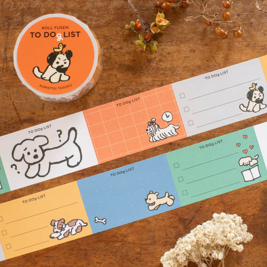 [Tegamisha] Tasuku Komatsu · To Dog List Jumbo Sticky Note Roll