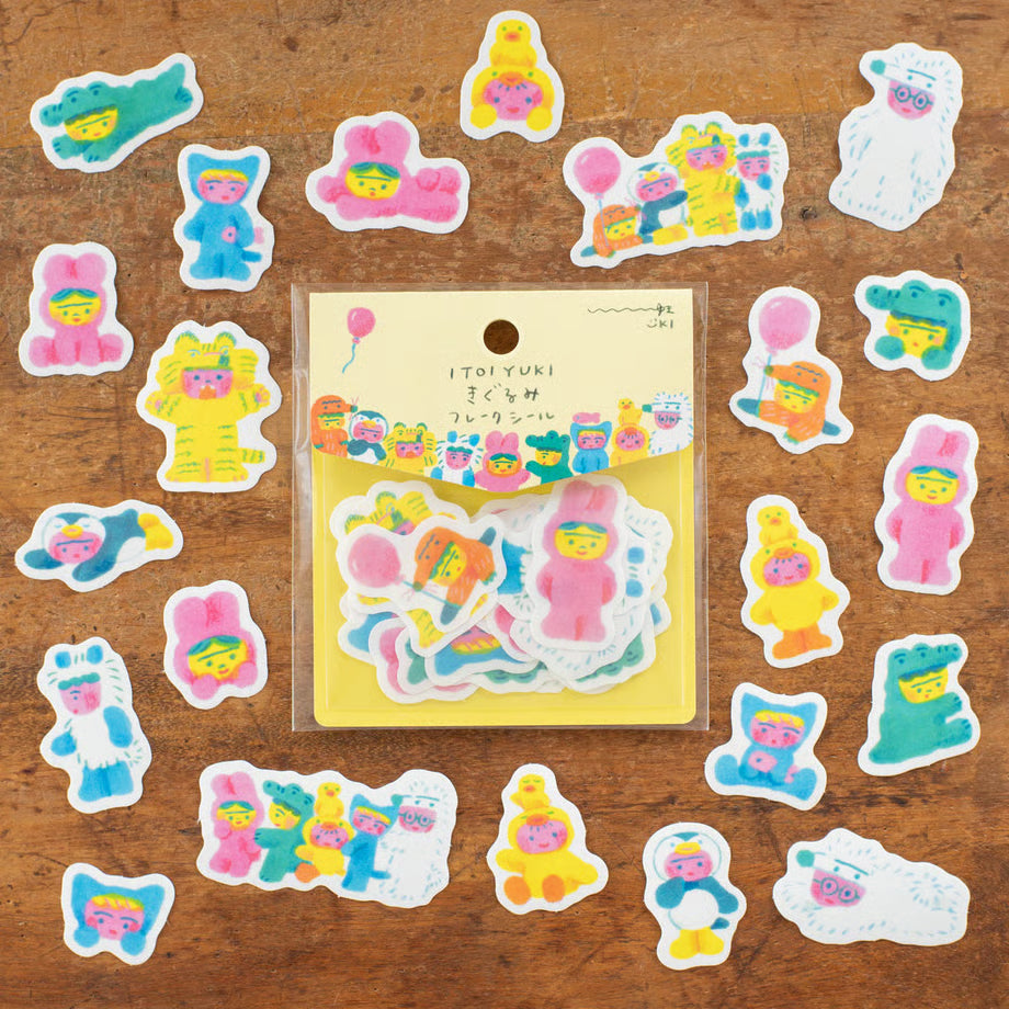 [Tegamisha] ITOI YUKI · Kigurumi Flake Stickers
