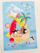 [Yukako Ohde] Penguin Island Hopping postcard