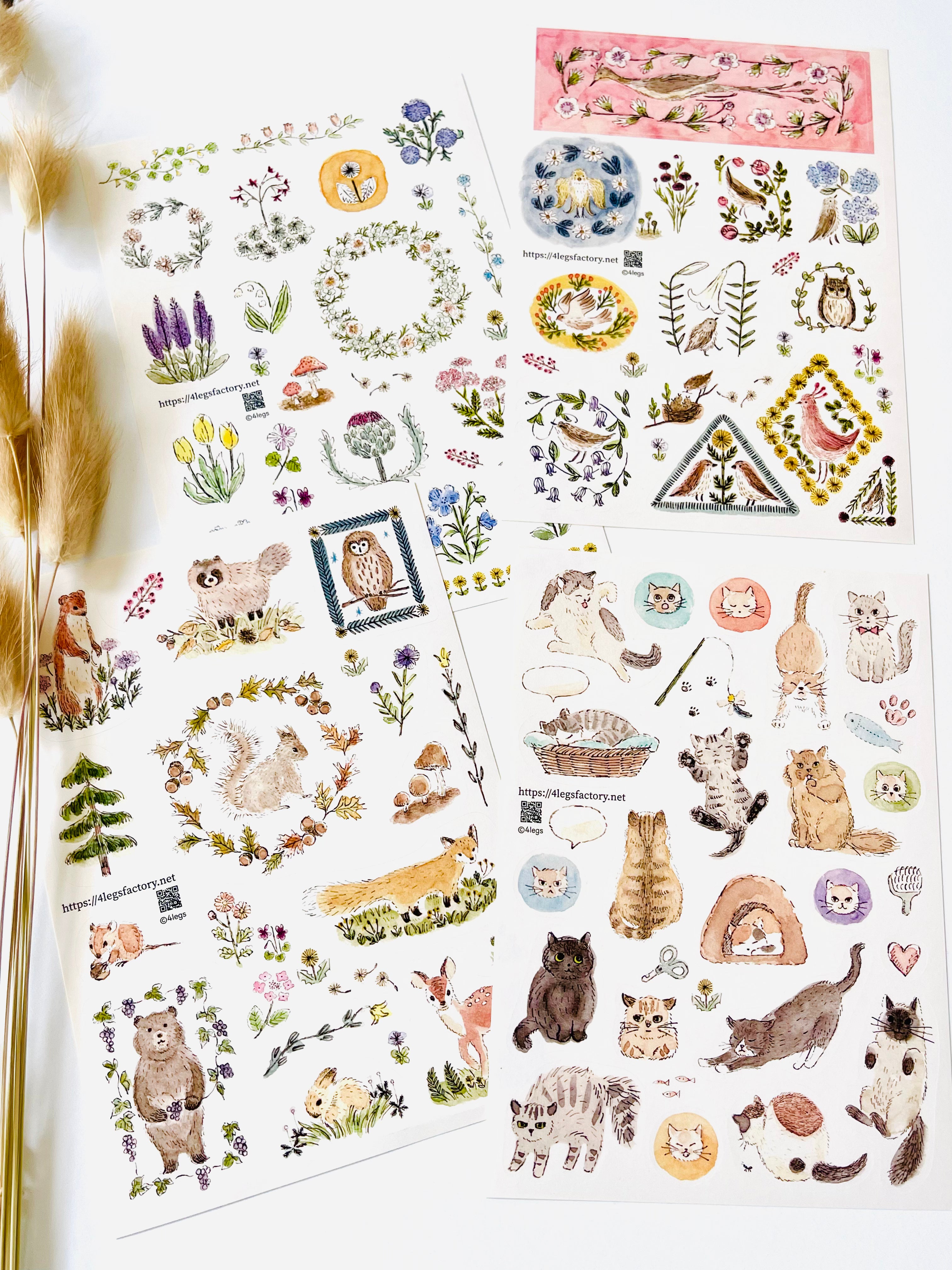 [4legs] Harumi's Nature Inspirations sticker sheet