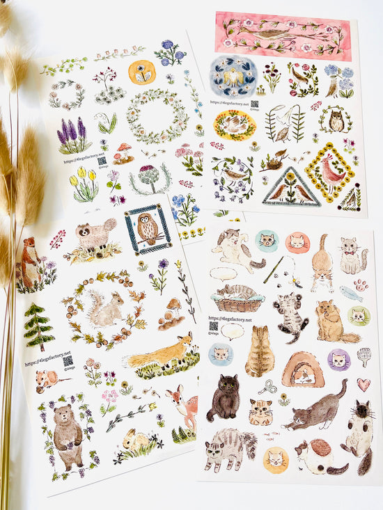 [4legs] Harumi's Nature Inspirations sticker sheet