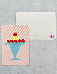 [Panda factory] Strawberry Parfait postcard