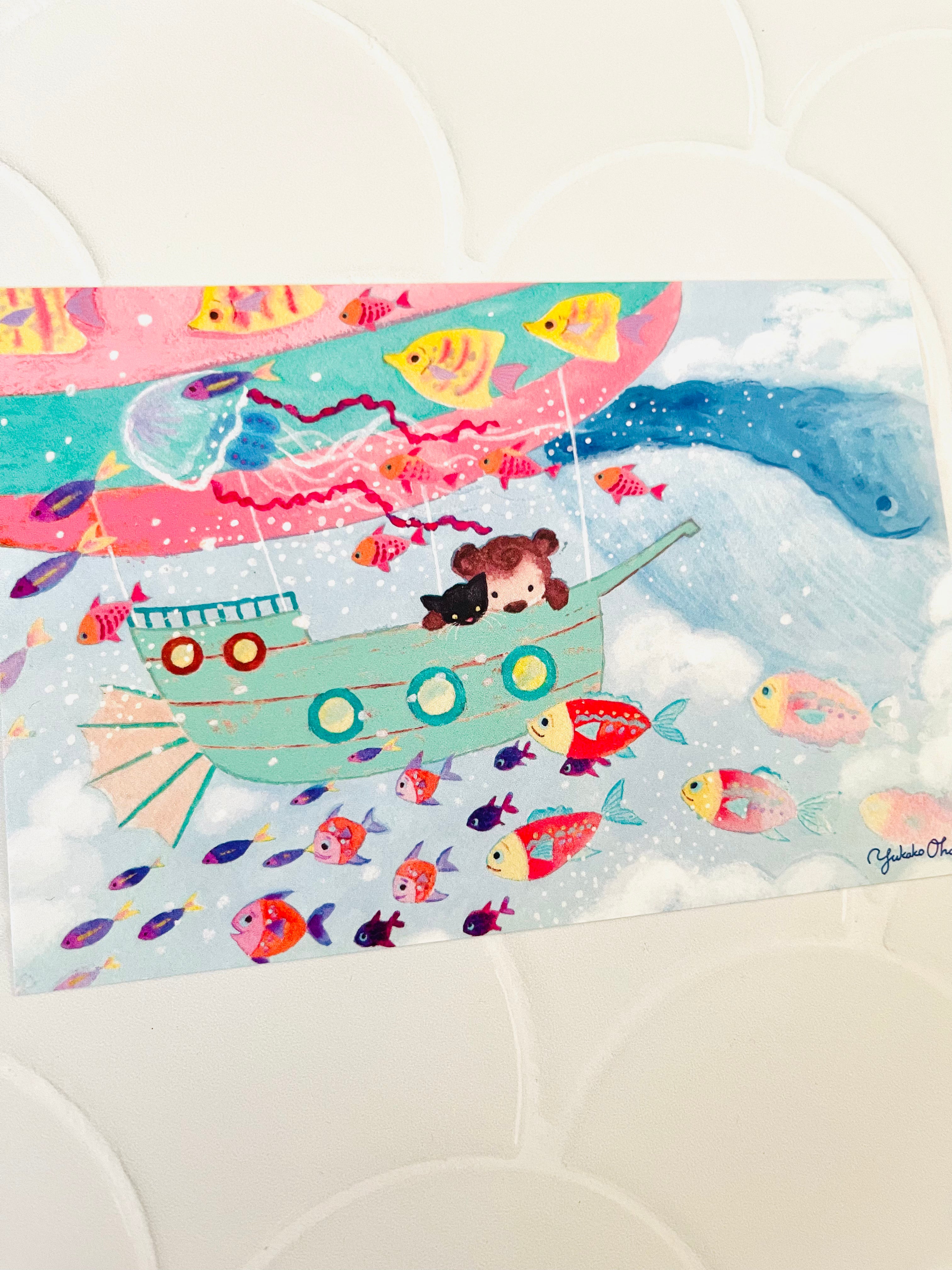 [Yukako Ohde] Sky Adventure postcard