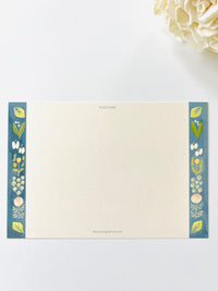 [4legs] Black Cat & Purple Eye African Daisy postcard
