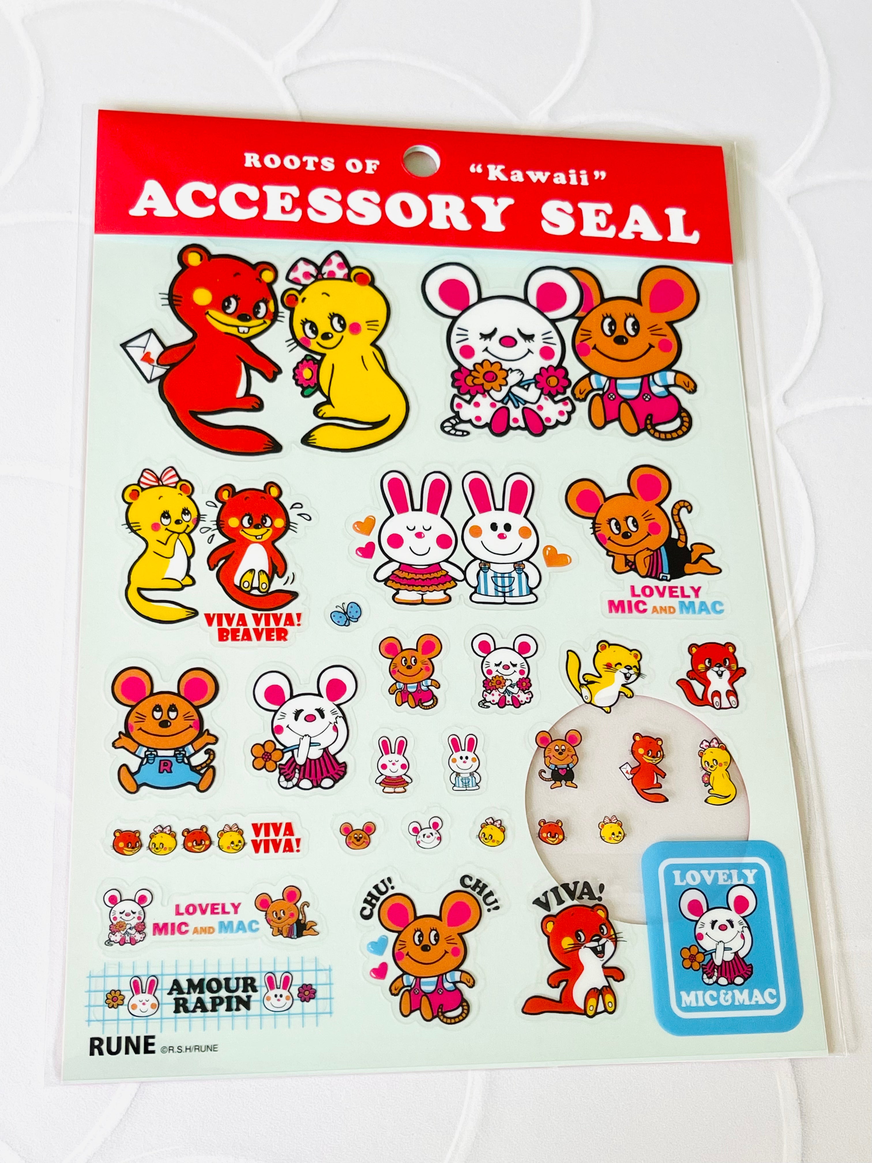 [Rune Naito] Roots of Kawaii Series 1 sticker sheet
