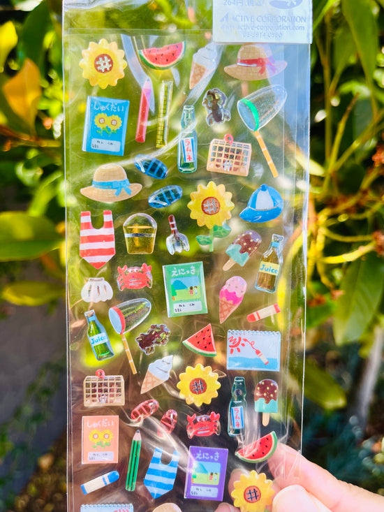[Active] Summer Drop Seal: School's Out! sticker sheet