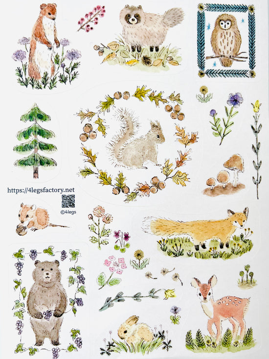 [4legs] Harumi's Nature Inspirations sticker sheet
