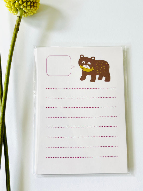 [Panda factory] Bear's Catch mini letter set