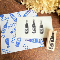 [RiraRira Hanko] Celebratory Sake rubber stamp