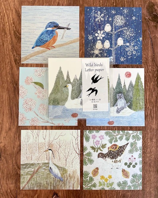 [4legs] Wild Birds loose memo set (56 sheets)