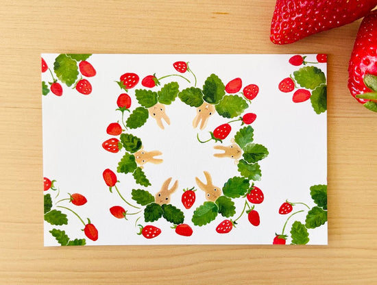 [4legs] Strawberry Fields postcard