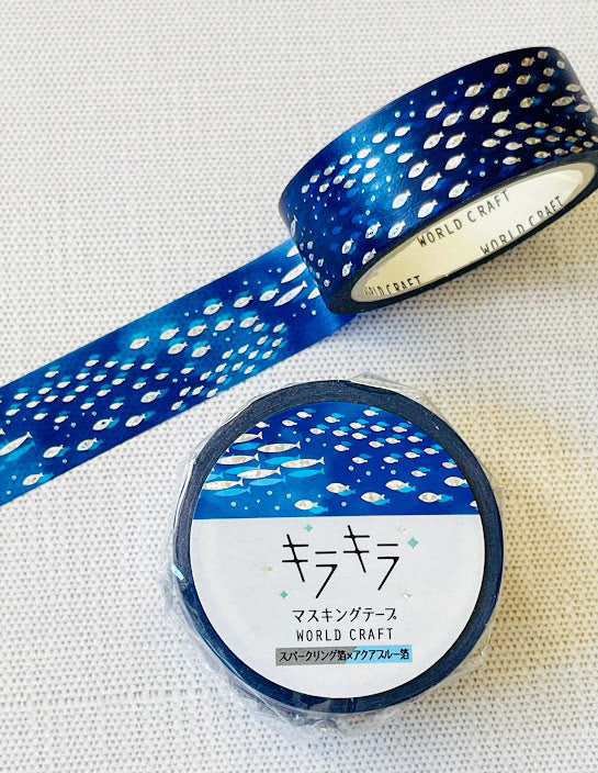 [World Craft] School of Fish washi tape (last chance • no restock)