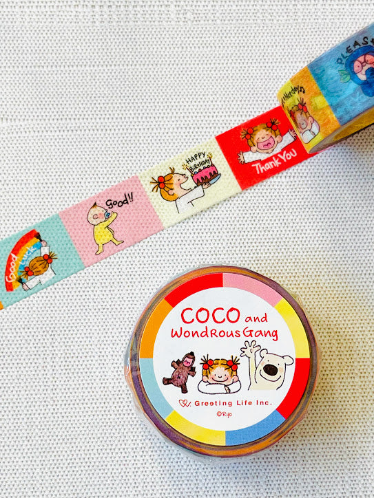 [Coco and Wondrous Gang] Coco Color Block washi tape