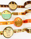 [World Craft] Kira Kira Coffee Bar washi tape (last chance • no restock)