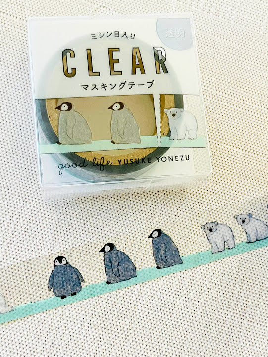 [Yusuke Yonezu] Animals on Ice Perforated Clear Tape