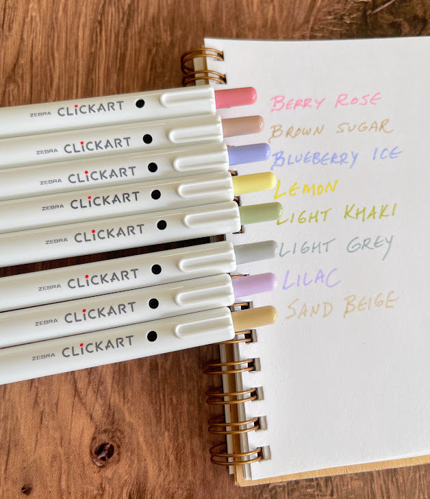 Zebra: click art markers (neutrals)
