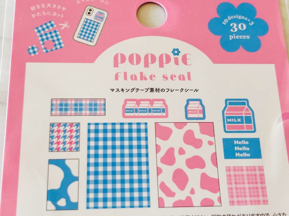 [World Craft] POPPiE Collection flake stickers (last chance • no restock)