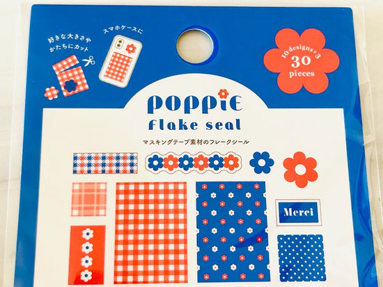 [World Craft] POPPiE Collection flake stickers (last chance • no restock)