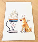 [Natsuka Murata] Shiba Inu & Soft Cream postcard