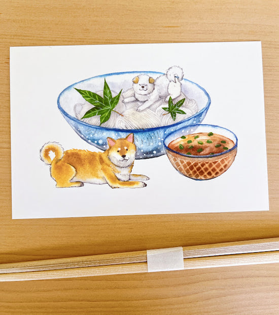 [Natsuka Murata] Shiba Delicious Summer series: Somen Noodles postcard