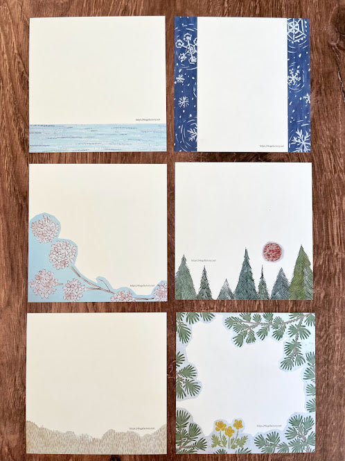 [4legs] Wild Birds loose memo set (56 sheets)
