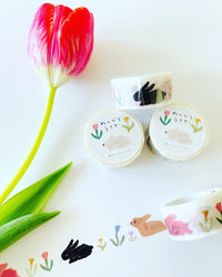 [Miki Tamura] SAIEN x Leisurely, Rabbit washi tape