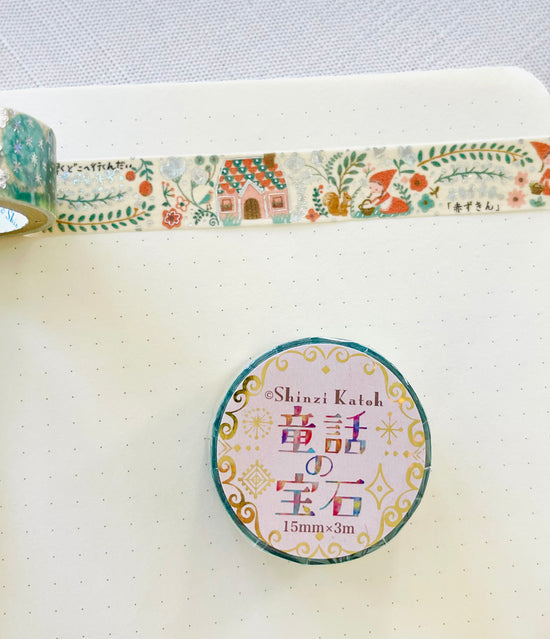[SEAL-DO] Shinzi Katoh x Fairytale series: Hansel & Gretel, Red Riding Hood, Rapunzel washi tape