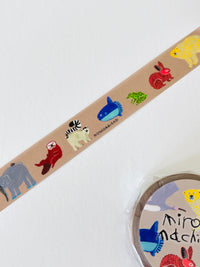 [Miroco Machiko] Endangered Animals washi tape