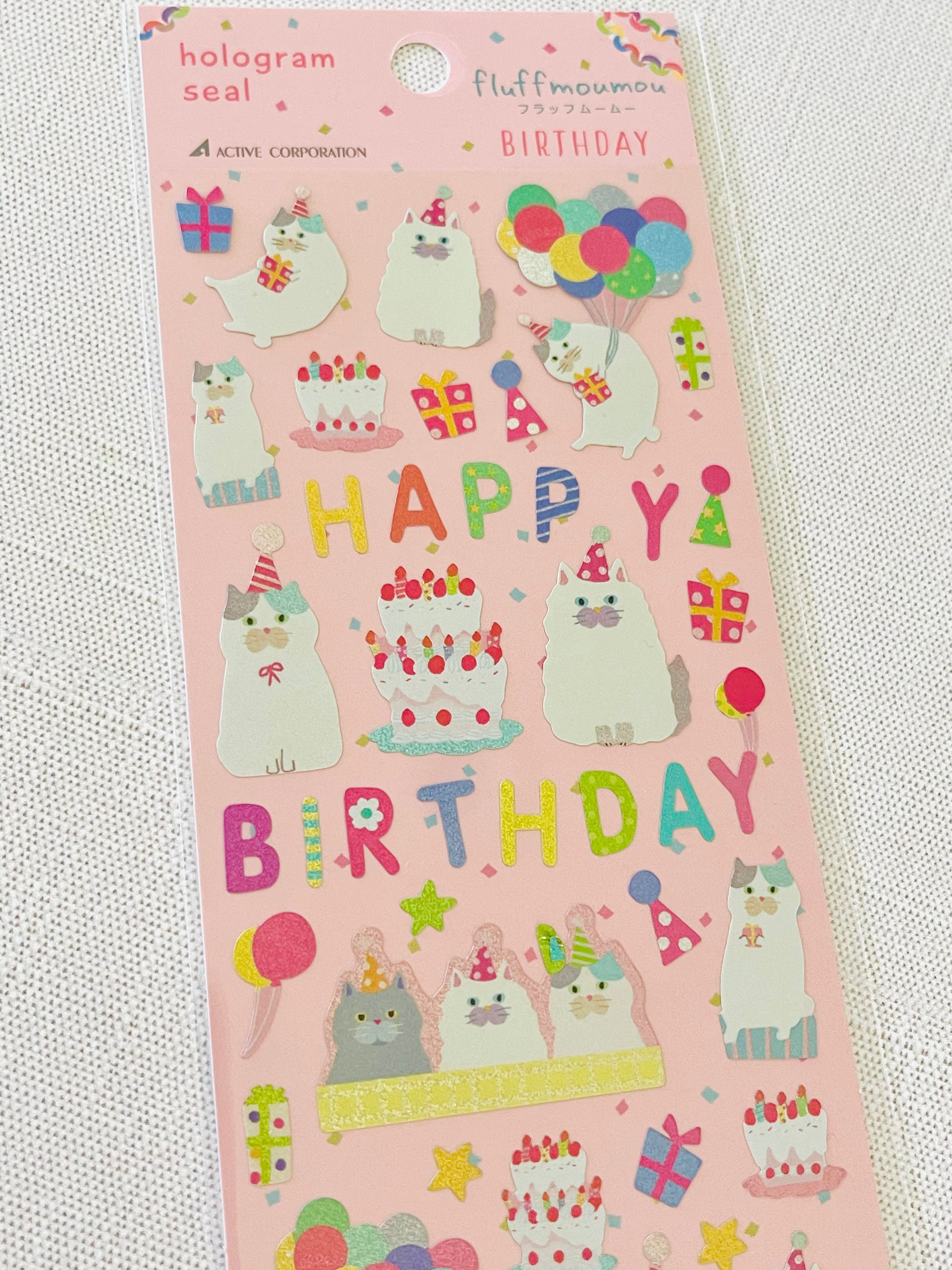 [Active] Hologram Cats sticker sheet