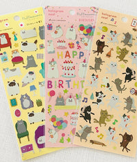 [Active] Hologram Cats sticker sheet