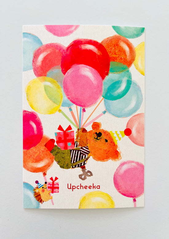 [Upcheeka] Birthday Balloons postcard