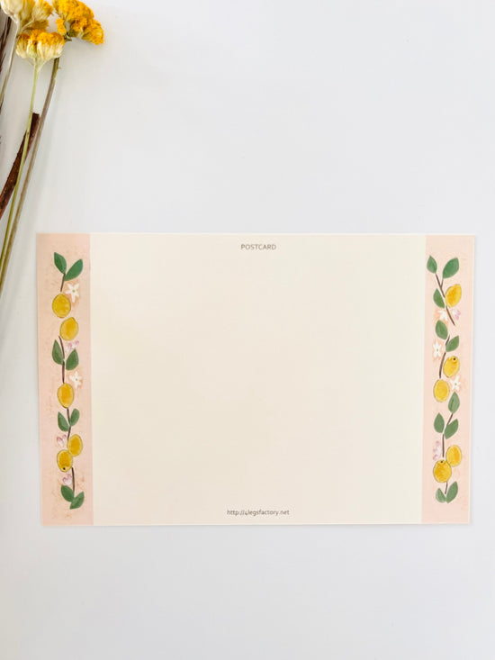 [4legs] Tuxedo & Lemon postcard