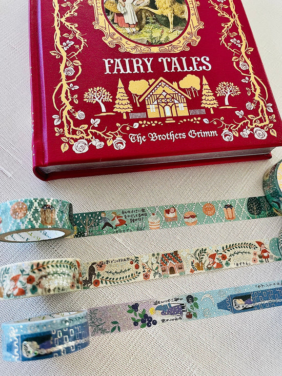 [SEAL-DO] Shinzi Katoh x Fairytale series: Hansel & Gretel, Red Riding Hood, Rapunzel washi tape