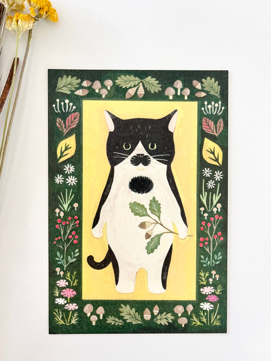 [4legs] Moo & Autumn postcard