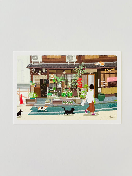[Tabineko] Kyoto Flower Shop (2020) postcard x Toshinori Mori