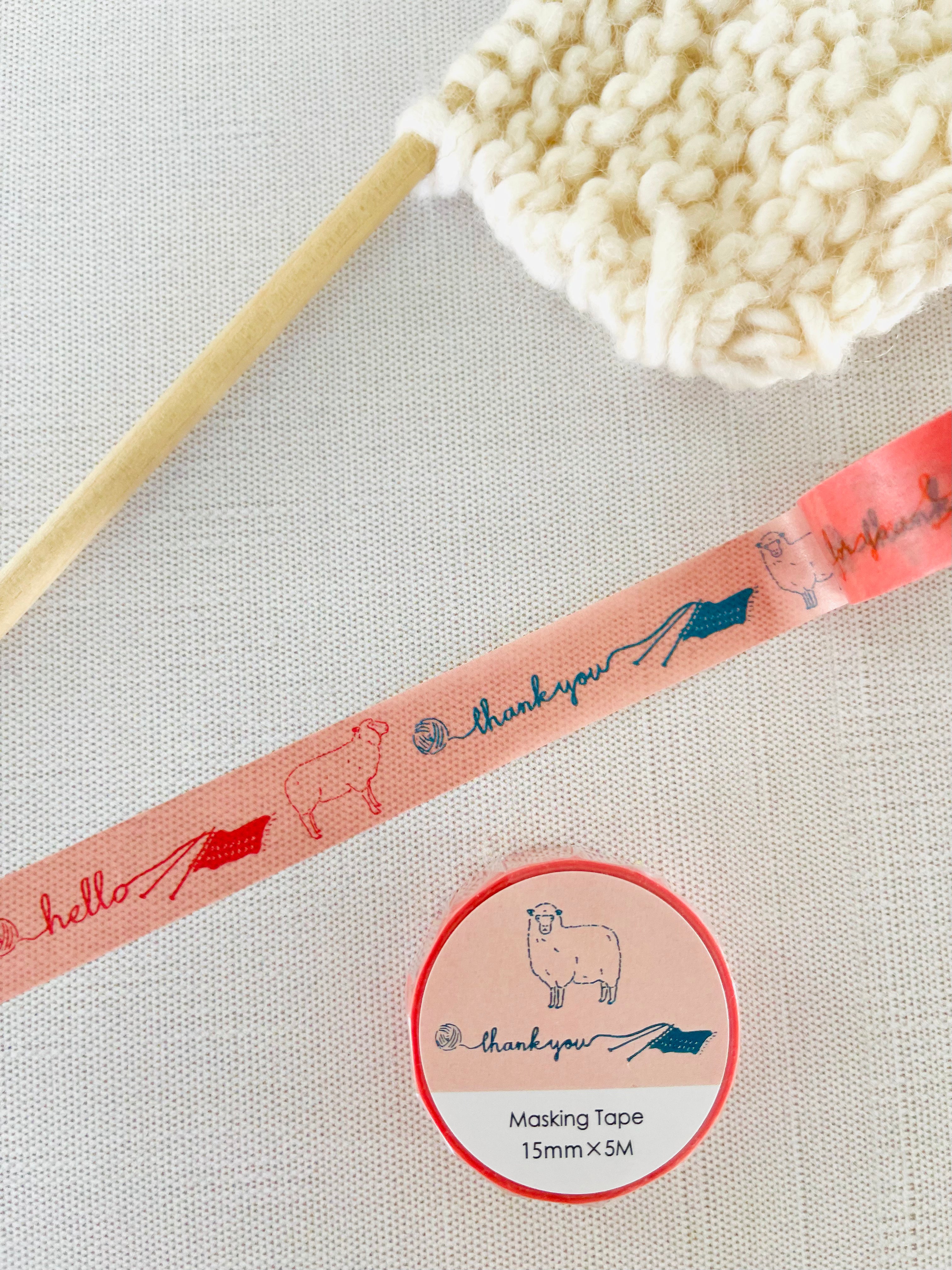 [Green Flash] Message from Sheep washi tape