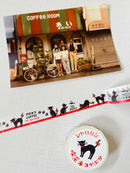 [Furukawashiko] Black Cat Kissaten washi tape