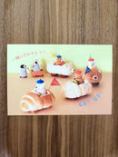 [trois M] Bread Train postcard