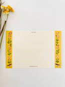 [4legs] Tabby & Gerbera Daisy postcard
