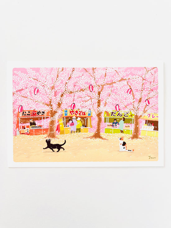 [Tabineko] Sakura Festival (2019) postcard x Toshinori Mori