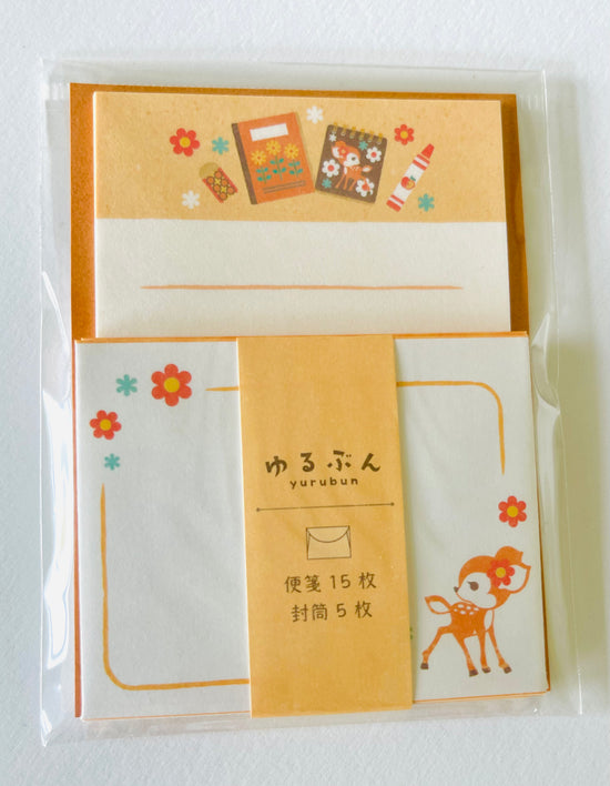 [NB] Fawn & Retro Stationery  mini letter set