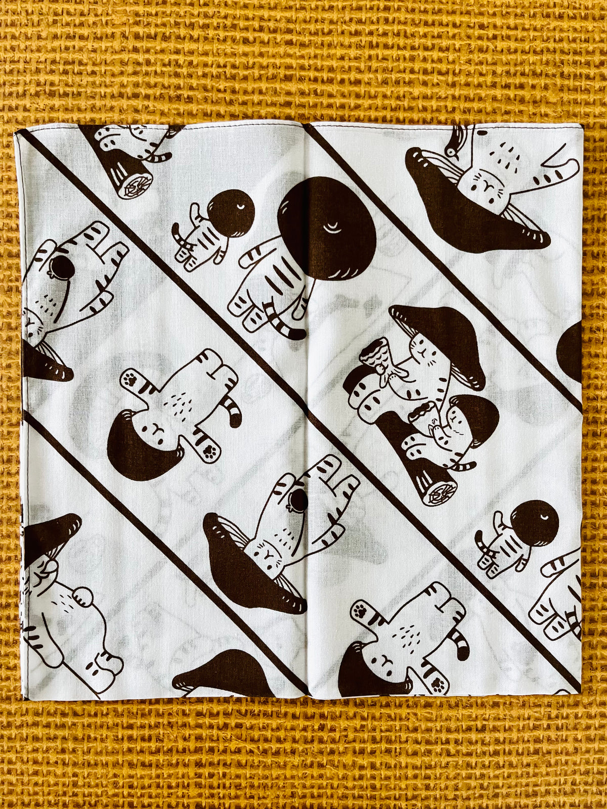 mushroom cat: Furoshiki